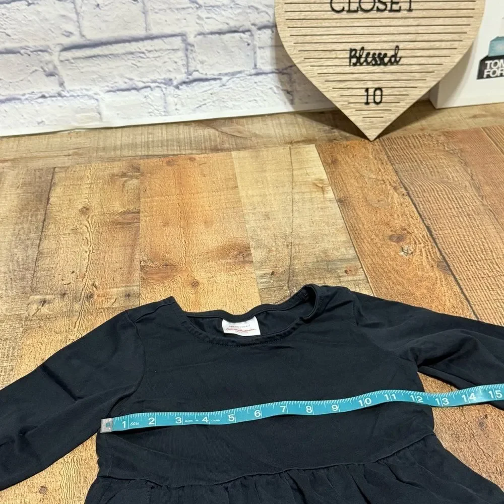 Hanna Andersson Girls Appy Dress Black With Ballet Dancers Size 120 6/7